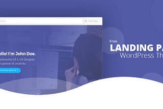 wordpress landing page