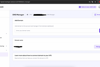 To connect a Domainesia domain to a Hostinger server,