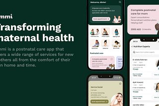 UX Case study : Reimagining Postnatal Care-Ommi ,The All-In-One app for new mothers