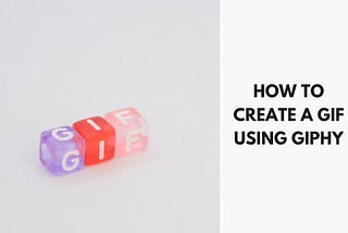 Colored cubes with letters forming the word GIF