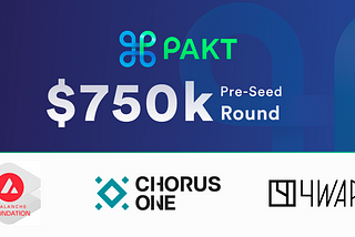 Pakt Completes $750k Pre-Seed Raise