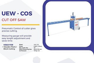 Buy Cut Off Saw Machine from Umiya Engineering Works