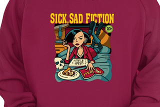 New — Sick Sad Fiction — Daria’s jane lane and the Pulp Fiction shirt, long sleeved