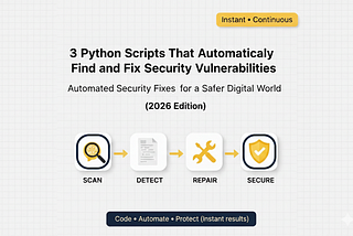 I Built 3 Python Scripts That Automatically Find and Fix Security Vulnerabilities