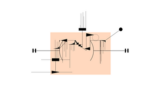 graphic score of audio visual piece Figura