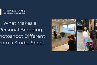 What makes a Personal Branding Photoshoot different from a studio shoot