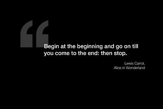 Where do you begin when you don’t know where to begin?