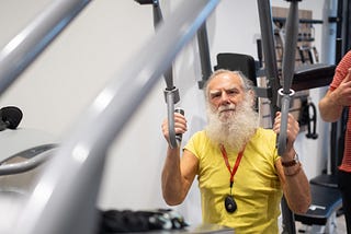 Grumpy Grandpa joins the gym