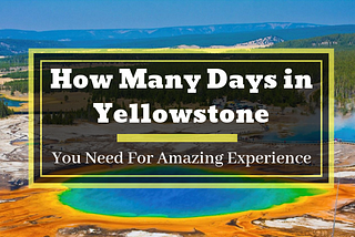 How Many Days in Yellowstone You Need For Amazing Experience