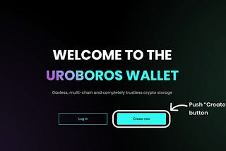 How to start with Uroboros wallet?