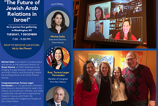 At Heart of a Nation Event for Givat Haviva, Congresswoman Leger Fernandez Charts Unique Path in…