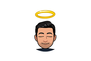 cover photo containing a bitmoji with a halo on a head