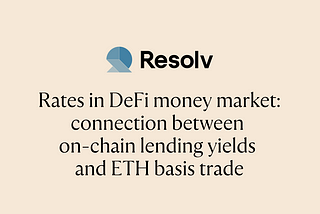 Rates in DeFi money market: connection between on-chain lending yields and the basis trade