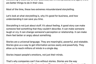 Storytelling: A curated introduction