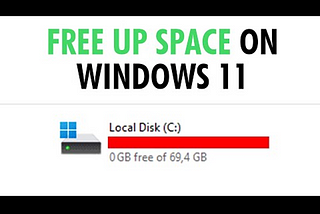 What Are the Various Ways to Free Up the Drive Space in Windows 11