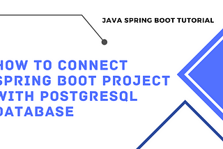 How to Connect Spring Boot Project with PostgreSQL Database in VSCode