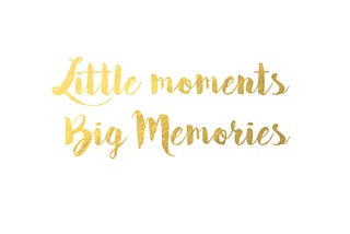 Big Moments, and Little Moments