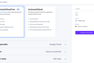 Setting up a SQL GUI with CockroachDB