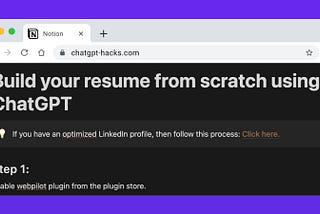 I built my resume from scratch using ChatGPT: Step-by-Step Guide