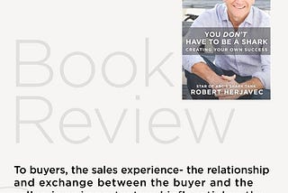 Book Review: You Don’t Have To Be a Shark by Robert Herjavec