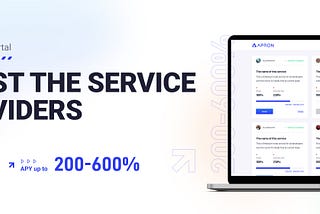 Apron Launches Crowdportal -Boost service providers and earn APY 243%