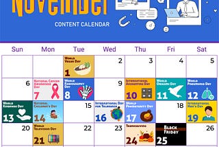 What To Post: November 2022 Content Calendar