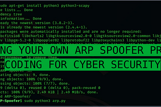 Write your own ARP Spoofer program in Python