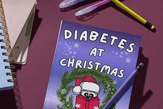 A Christmas coloring book escape for diabetics.