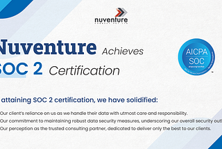 Nuventure Achieves SOC 2 Certification — A Commitment to Your Data Security!