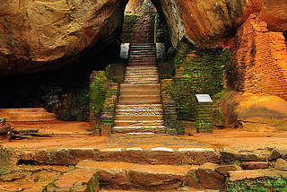 Stairway to Sigiriya Rock / Sri Lanka