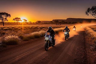 Electric Motorcycles in Australia in the Outback