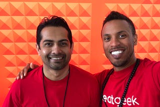 Ashutosh Joshi and Collin Wallace, co-founders of Eatgeek