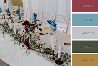 The Top Wedding Colours at Lakeview