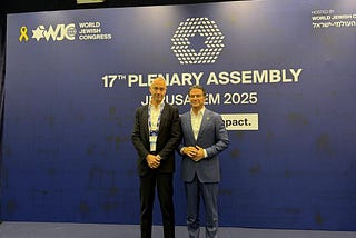 At the Plenary Assembly of the World Jewish Congress in Jerusalem, I met with former Mossad chief…