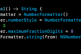 Using NumberFormatter in Swift for Precision Issues with Fractions & More