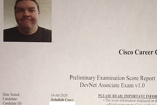 Today I Passed the Cisco DevNet Associate Exam (200–901)