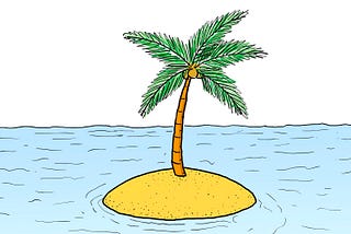 Drawing Cartoons on a Desert Island.