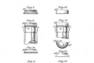 Image of William Painter’s design for a leak proof bottle cap.