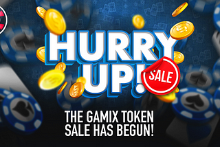 Hurry Up Folks! Join the GAMIX Token Sale before it Ends