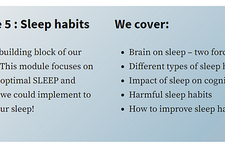 Brain Care and Sleep