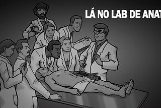 Lá no lab de anato