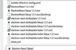 Electron-React Boilerplate , Windows App Setup: Changing Icons, Windows Packaging, Naming Packaged…