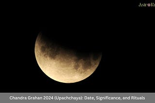 Chandra Grahan 2024 (Upachchaya): Date, Significance, and Rituals