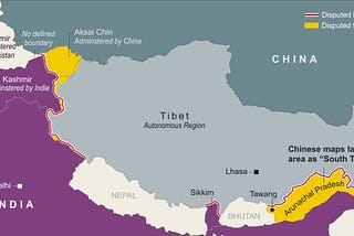 India and China Border Dispute — China’s New National Map