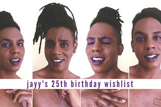 for my birthday: a wish-list