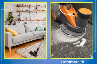 Difference between commercial and residential cleaning services
