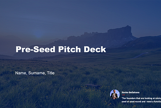 We raised $850k pre-seed, here is our Deck