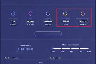 BULK liquidity farming manual — Staking