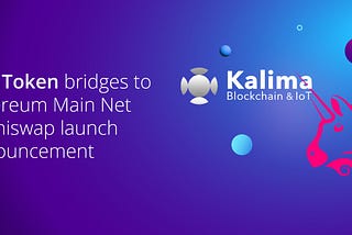 KLX token bridges to Ethereum Main Net & Uniswap launch announcement