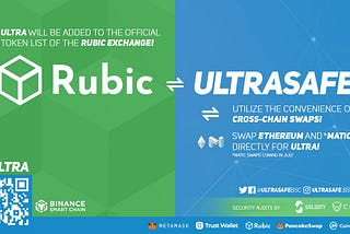 UltraSafe partners with Rubic! Making UltraSafe easier to buy than ever before!